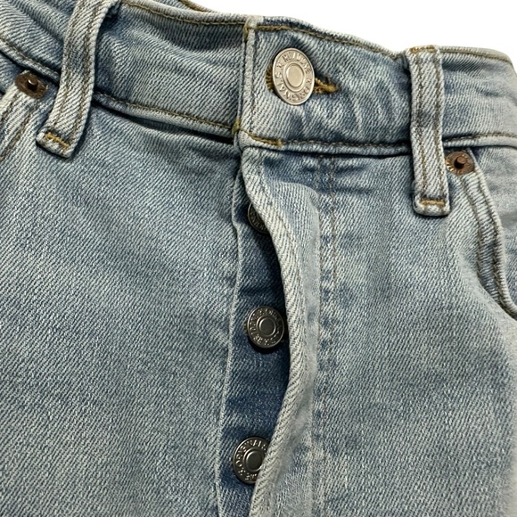 RE/DONE Womens 70s Stove Pipe Button Fly Jeans Size 29 Straight Fit Cotton USA - Picture 6 of 9